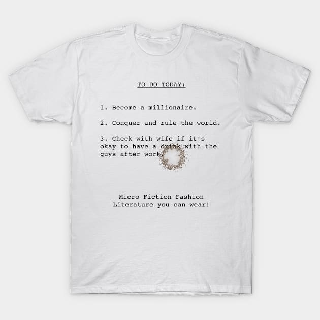 Men's To Do list T-Shirt by hiltonhamann